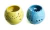 Ceramic Candle Holders | Yellow & Blue Colors